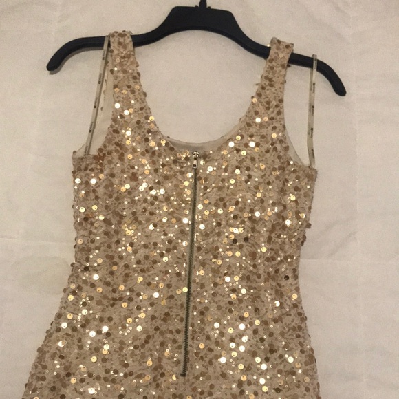 ✨Gold✨ Forever 21 sequin dress - Picture 3 of 5